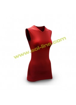 Womens Sleeveless Red Compression Shirts
